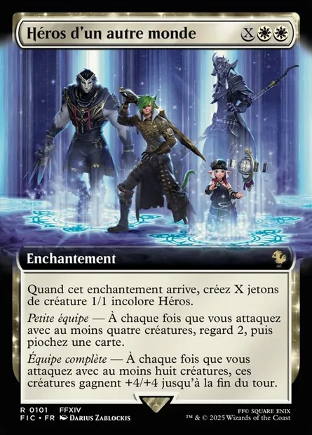 Héros d'un autre monde, carte Magic FIC 101 — extension Final Fantasy Commander