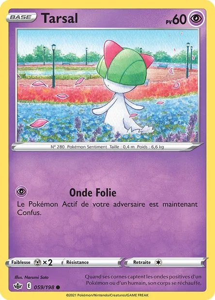 Tarsal, carte Pokémon CRE 59 — extension Règne de Glace