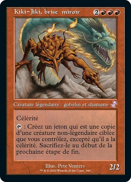 Kiki-Jiki, brise-miroir, carte Magic TSR 346 — extension Spirale Temporelle Remastered