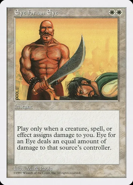 OEil pour OEil, carte Magic 5ED 30 — extension Cinquième Edition