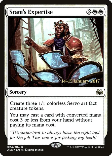 Expertise de Sram, carte Magic PAER 24s — extension Aether Revolt Promos