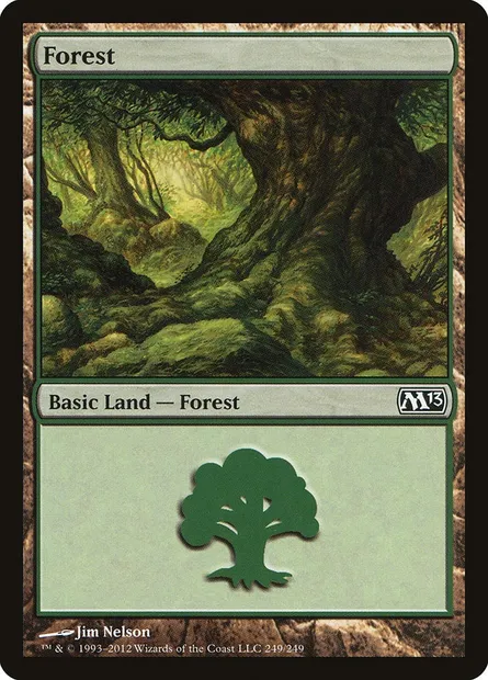Forest, Magic card M13 249 — Magic 2013 set