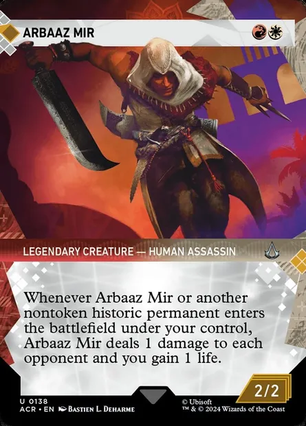 Arbaaz Mir, Magic card ACR 138 — Assassin's Creed set