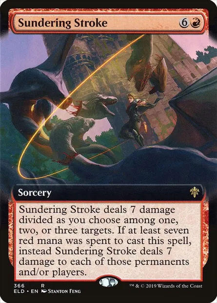 Sundering Stroke, Magic card ELD 366 — Throne of Eldraine set