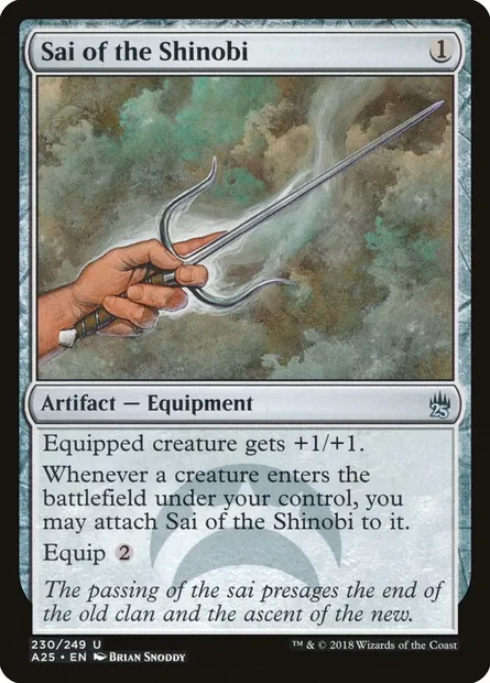 Sai du shinobi, carte Magic A25 230 — extension Masters 25
