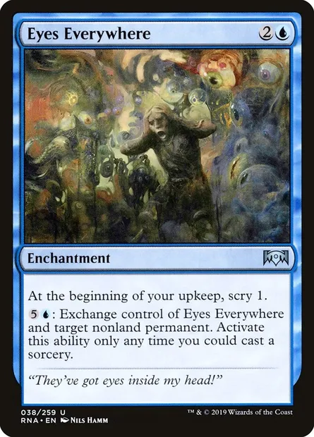 Eyes Everywhere, Magic card RNA 38 — Ravnica Allegiance set