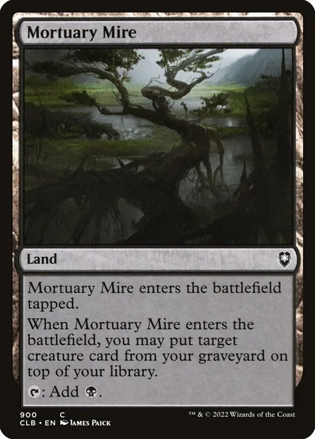 Mortuary Mire, Magic card CLB 900 — Commander Legends: Battle for Baldur's Gate set