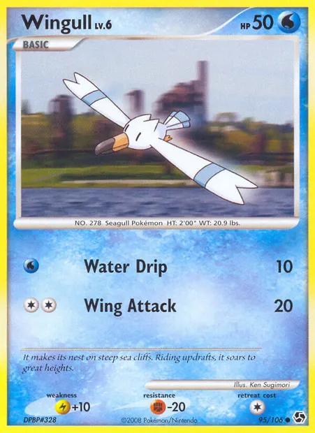 Wingull, Pokémon card GE 95 — Great Encounters set