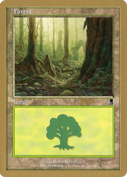 Forêt, carte Magic WC02 shh348 — extension World Championship Decks 2002