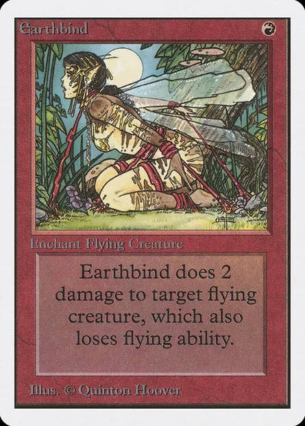 Earthbind, Magic card 2ED 146 — Unlimited Edition set