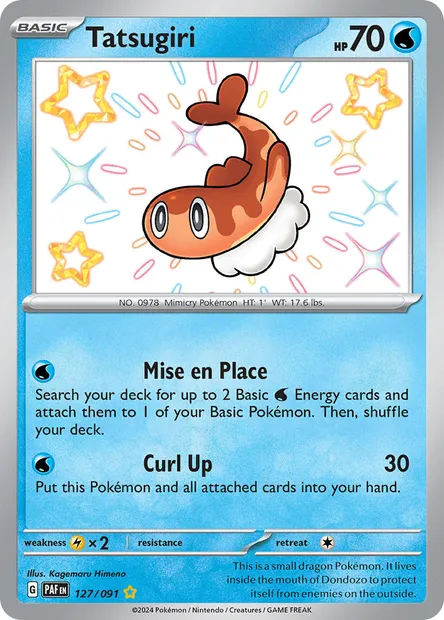 Tatsugiri, Pokémon card PAF 127 — Paldean Fates set