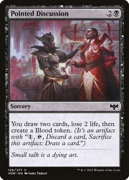 Pointed Discussion, Magic card VOW 126 — Innistrad: Crimson Vow set