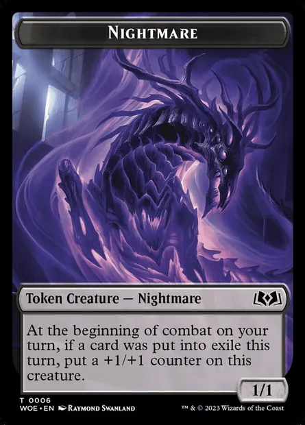 Nightmare, Magic card TWOE 6 — Wilds of Eldraine Tokens set