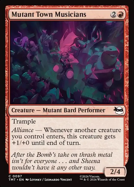 Mutant Town Musicians, Magic card TMT 97 — Teenage Mutant Ninja Turtles set