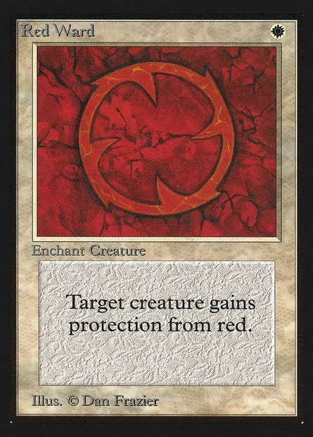 Red Ward, Magic card CED 34 — Collectors' Edition set