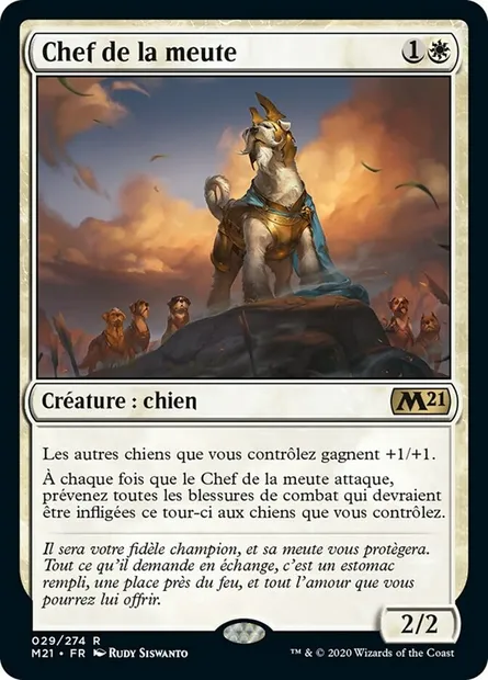 Chef de la meute, carte Magic M21 29 — extension Core Set 2021