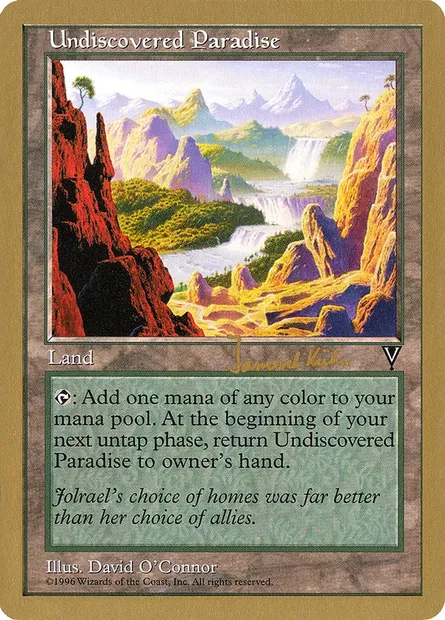 Paradis inconnu, carte Magic WC97 jk167 — extension World Championship Decks 1997