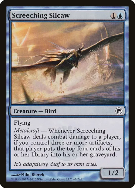 Screeching Silcaw, Magic card SOM 42 — Scars of Mirrodin set