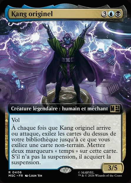 Kang originel, carte Magic MSC 406 — extension Marvel Super Heroes Commander