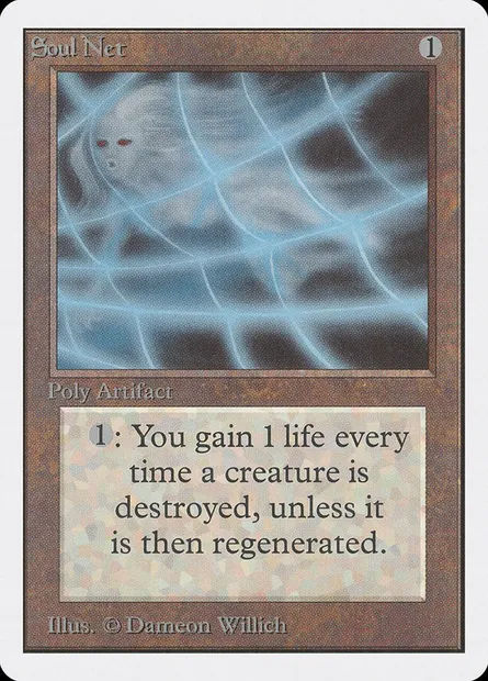 Soul Net, Magic card 2ED 271 — Unlimited Edition set