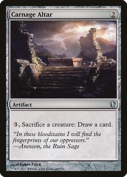 Carnage Altar, Magic card C13 238 — Commander 2013 set