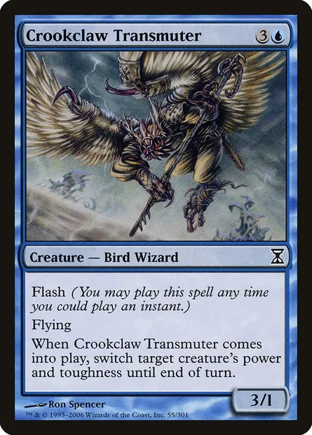 Crookclaw Transmuter, Magic card TSP 55 — Time Spiral set