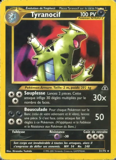 Tyranocif, carte Pokémon ND 31 — extension Neo Discovery