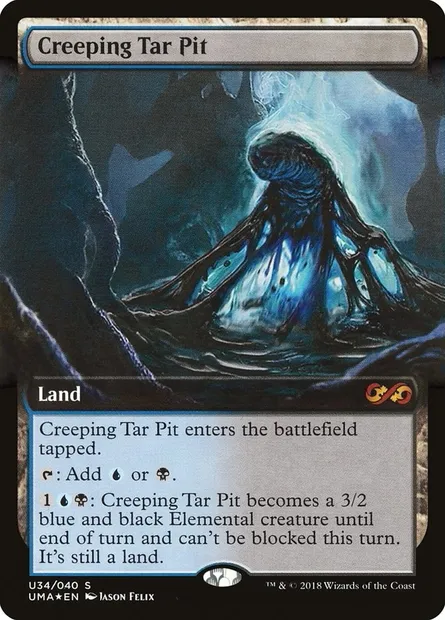 Creeping Tar Pit, Magic card PUMA U34 — Ultimate Box Topper set
