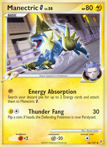Manectric G, Pokémon card SV 66 — Supreme Victors set