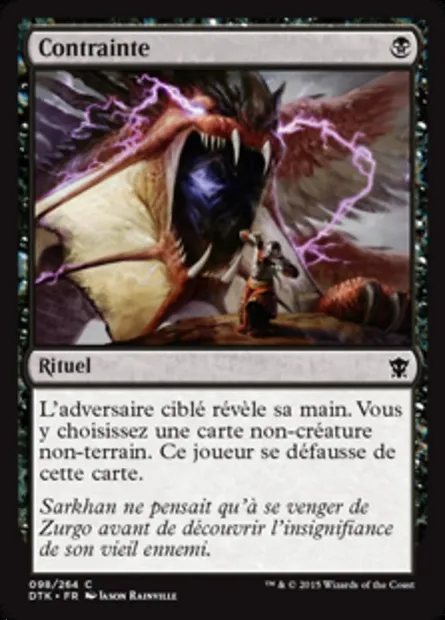 Contrainte, carte Magic DTK 98 — extension Les Dragons de Tarkir