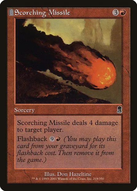 Missile dévastateur, carte Magic ODY 219 — extension Odyssée