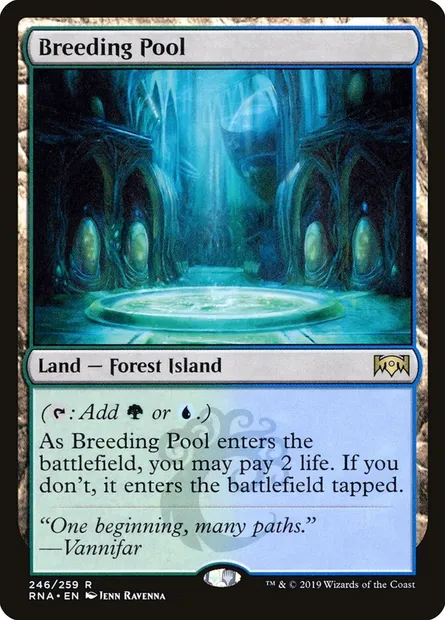 Breeding Pool, Magic card RNA 246 — Ravnica Allegiance set