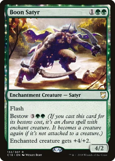 Boon Satyr, Magic card C18 132 — Commander 2018 set