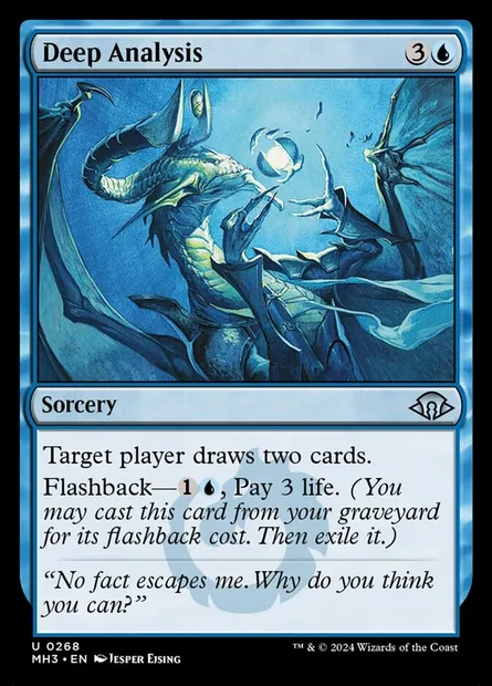 Deep Analysis, Magic card MH3 268 — Modern Horizons 3 set