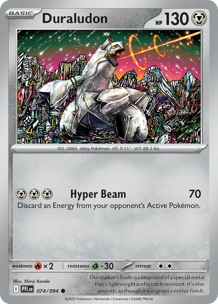 Duraludon, Pokémon card PFL 074 — Phantasmal Flames set