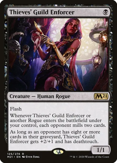 Thieves' Guild Enforcer, Magic card M21 125 — Core Set 2021 set