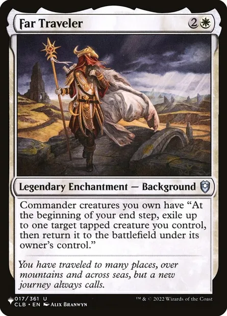 Far Traveler, Magic card PLST CLB-17 — The List set