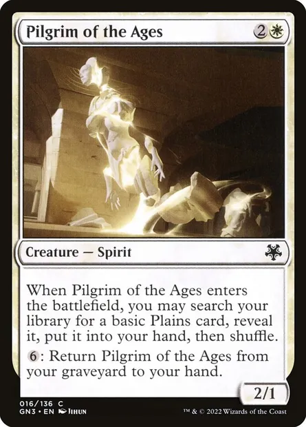 Pilgrim of the Ages, Magic card GN3 16 — Game Night: Free-for-All set