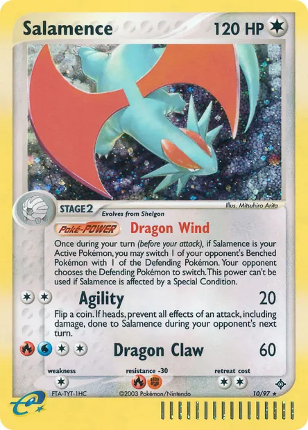 Salamence, Pokémon card DR 10 — Dragon set