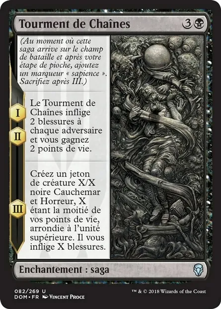 Tourment de Chaînes, carte Magic DOM 82 — extension Dominaria