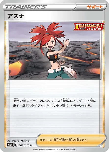 Flannery, Pokémon card S6H 065 — Silver Lance set
