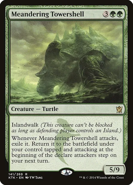 Meandering Towershell, Magic card KTK 141 — Khans of Tarkir set