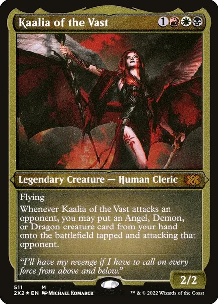 Kaalia of the Vast, Magic card 2X2 511 — Double Masters 2022 set