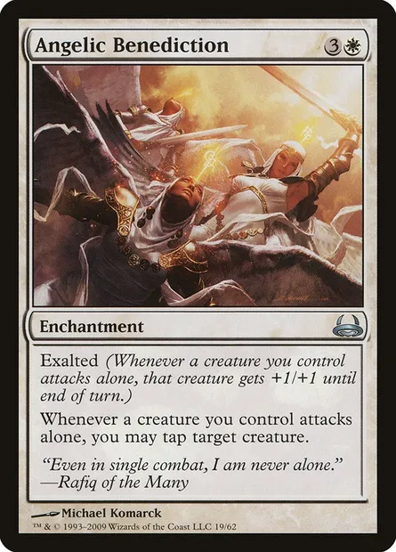 Oraison angélique, carte Magic DDC 19 — extension Duel Decks: Divine vs. Demonic