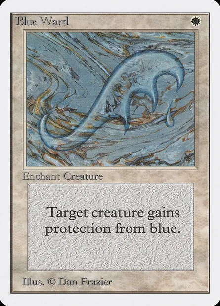 Blue Ward, Magic card 2ED 8 — Unlimited Edition set