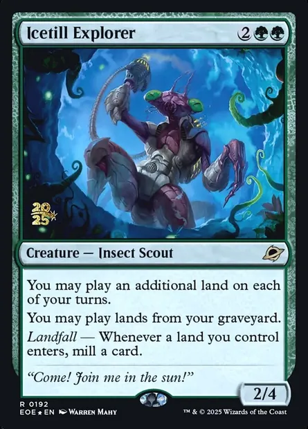 Icetill Explorer, Magic card PEOE 192s — Edge of Eternities Promos set