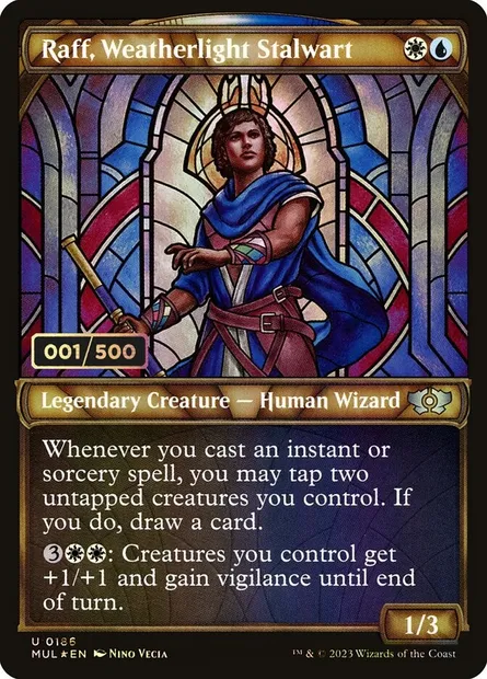 Raff, Weatherlight Stalwart, Magic card MUL 186z — Multiverse Legends set