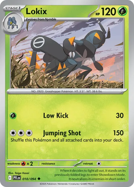 Lokix, Pokémon card PFL 010 — Phantasmal Flames set