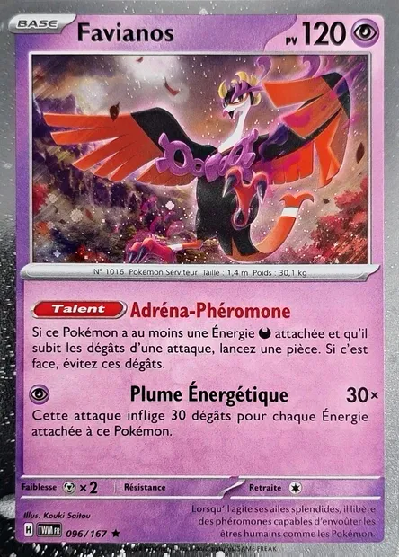 Favianos, carte Pokémon TDX 096-4 — extension Theme Deck & Blisters Exclusives