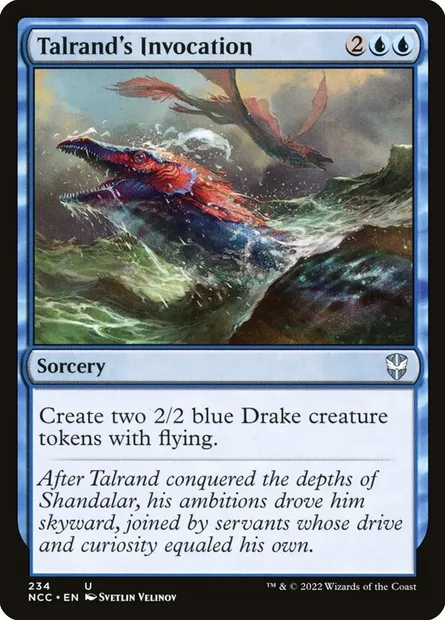 Talrand's Invocation, Magic card NCC 234 — New Capenna Commander set